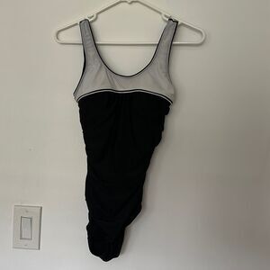 Vintage two tone one piece swimsuit